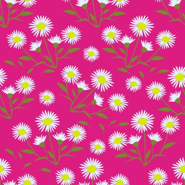 Sorunsuz vektör soyut çiçek desenli