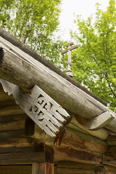 Arquitectura de madera rusa . — Foto de Stock