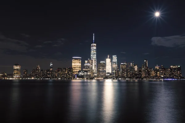 New York City at night. — Stock Photo, Image