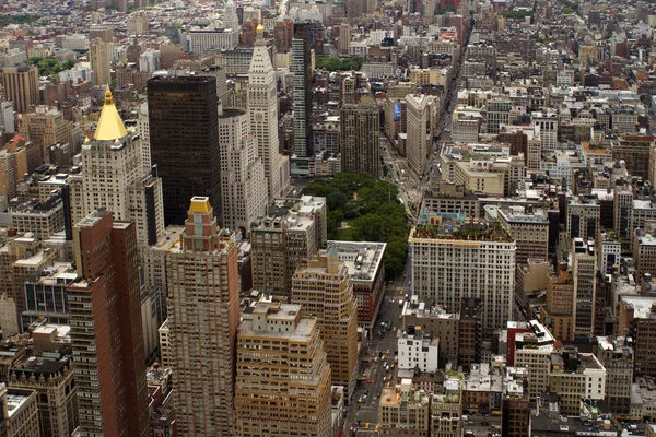 Blick von der Dachterrasse auf New York City. — Stockfoto
