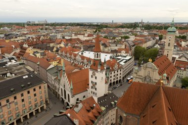 Çatı görünümü Münih.