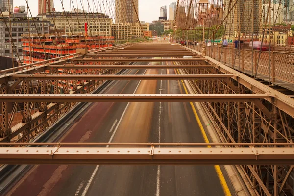 Vista sul ponte di Brooklyn . — Foto Stock