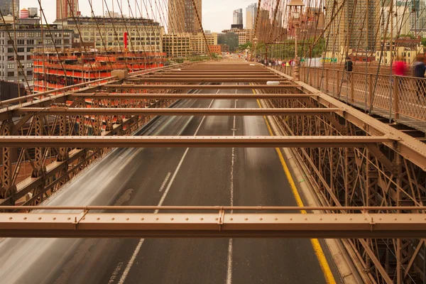 Utsikt över Brooklyn Bridge. — Stockfoto