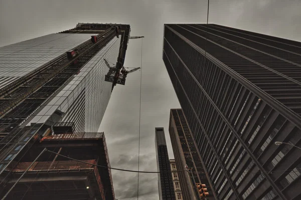 Blick auf New York City, USA. Freiheitsturm und Welthandel — Stockfoto