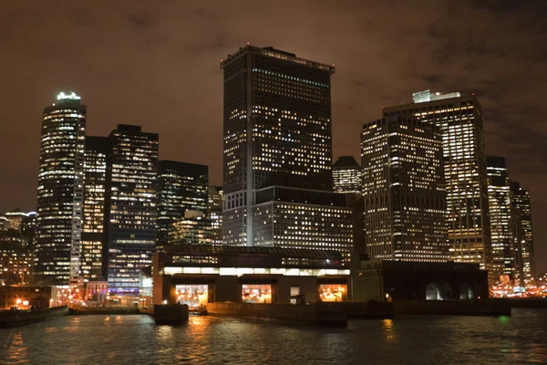뉴욕 시의 야경 — 스톡 사진