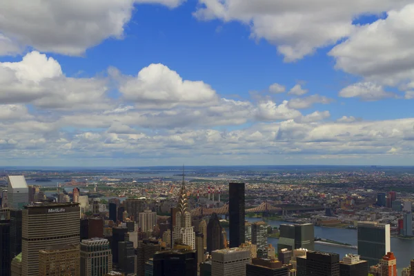 Luchtfoto uitzicht op New York City, Verenigde Staten — Stockfoto