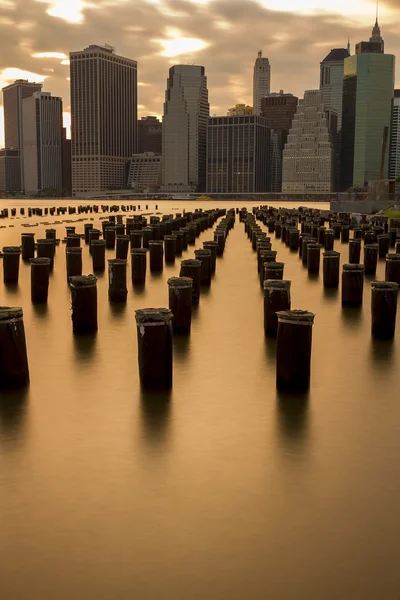 Nachtaufnahmen von New York City — Stockfoto