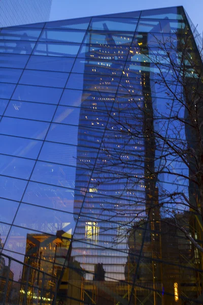 Blick auf New York City, USA, Freedom Tower und den Welthandel — Stockfoto