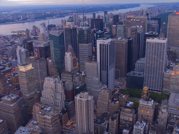 Antenne vews van New York City, Verenigde Staten — Stockfoto