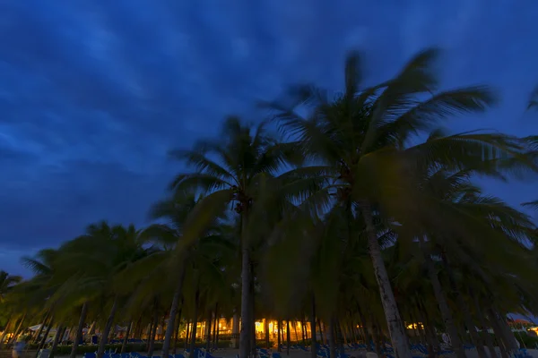 Coucher de soleil sur la plage des Caraïbes . — Photo