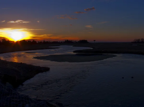 Sunset on the ocean. — Stock Photo, Image