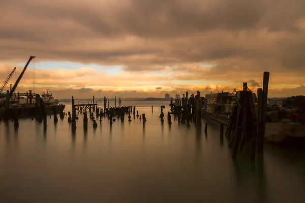 Sunset on the ocean. — Stock Photo, Image