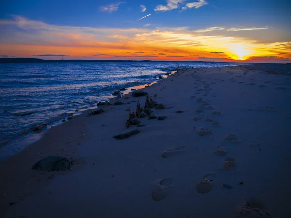 Okyanusta gün batımı. — Stok fotoğraf