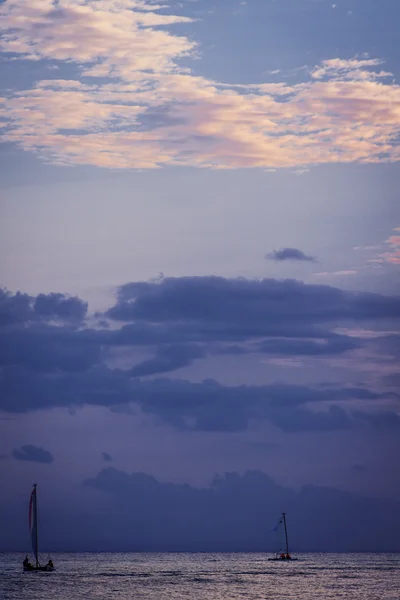 Sunset on the Caribbean beach. — Stock Photo, Image