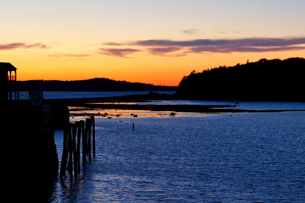 Solnedgång på havet. — Stockfoto