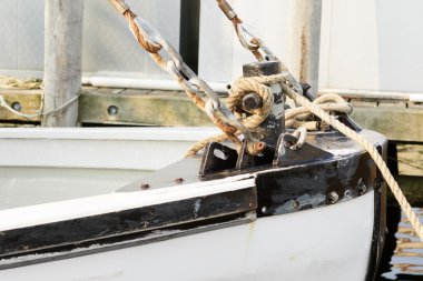 Ticari balıkçılık tekne ekipmanları.