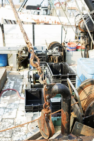 Equipamento comercial do barco de pesca . — Fotografia de Stock