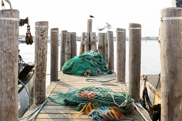 Commercial fishing boat equipment. — Stock Photo, Image