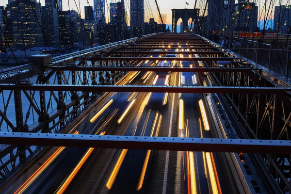 New York City at night. — Stock Photo, Image