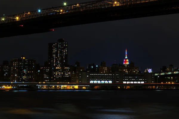 New York di notte. — Foto Stock