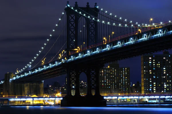 New York stad på natten. — Stockfoto