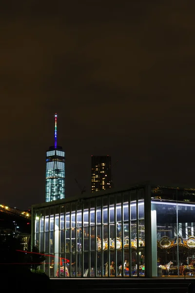 New York City at night. — Stock Photo, Image