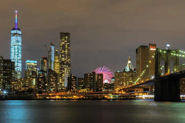 Nueva York por la noche. — Foto de Stock