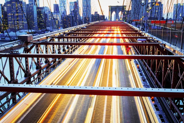 New York City at night. — Stock Photo, Image