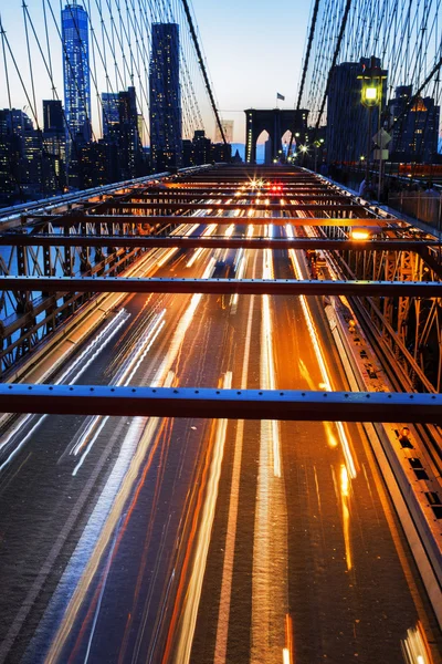 New York City at night.