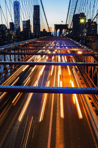 New York City at night. — Stock Photo, Image