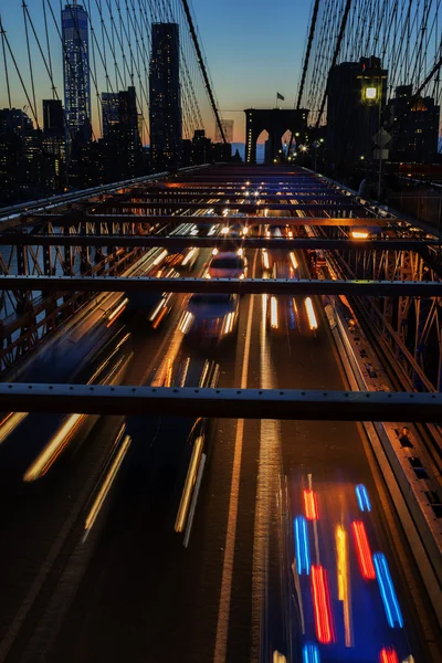 New York City at night. — Stock Photo, Image