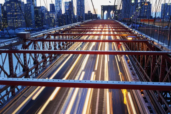 New York City at night. — Stock Photo, Image