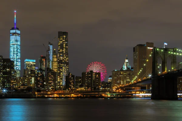 New York di notte. — Foto Stock