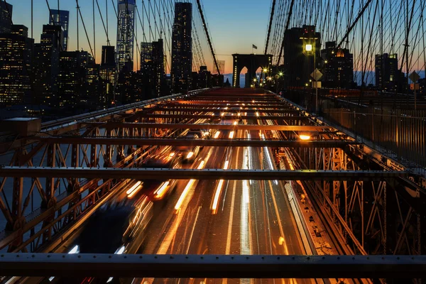 New York City 's nachts. — Stockfoto