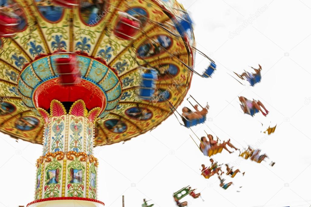 Colorful merry-go-round.
