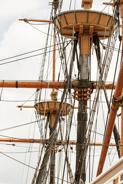 Aparejo en el barco alto . — Foto de Stock