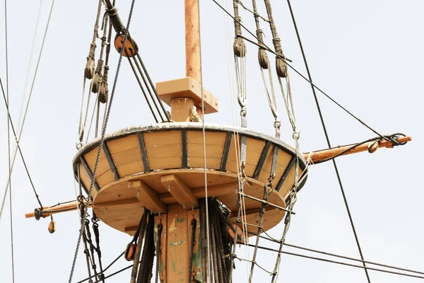 Rigging sulla nave alta . — Foto Stock