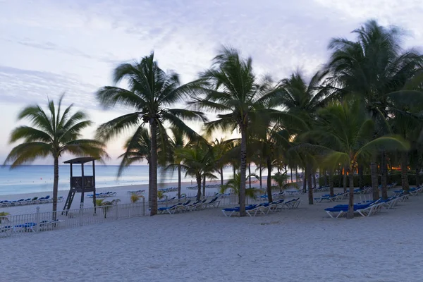 Sunset on Caribbean beach. — Stock Photo, Image