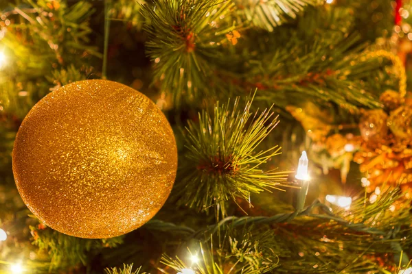 Decorations on Christmas Tree. — Stock Photo, Image