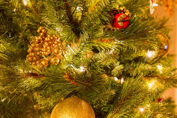 Decorations on Christmas Tree. — Stock Photo, Image
