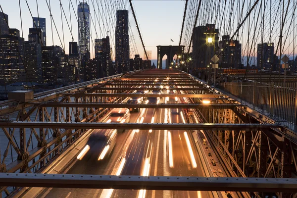 New York City at night. — Stock Photo, Image