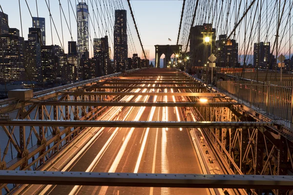 New York City at night. — Stock Photo, Image