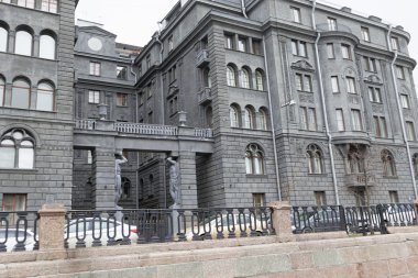 Saint Petersburg sokak görünümü.