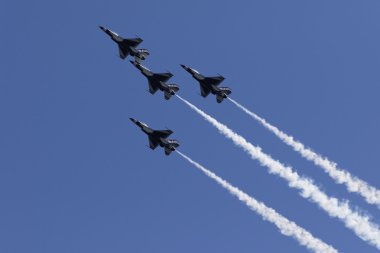 USAF Thunderbirds hava Dublörler yapmak
