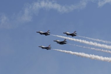 USAF Thunderbirds hava Dublörler yapmak