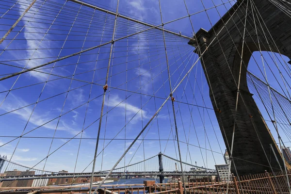 Ponte histórica de Brooklyn — Fotografia de Stock