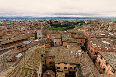 Çatı görünümü Siena İtalya
