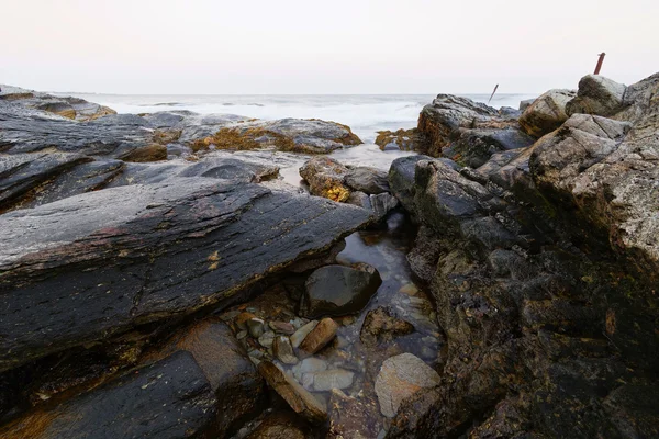 Oceaan rotsenstranden — Stockfoto