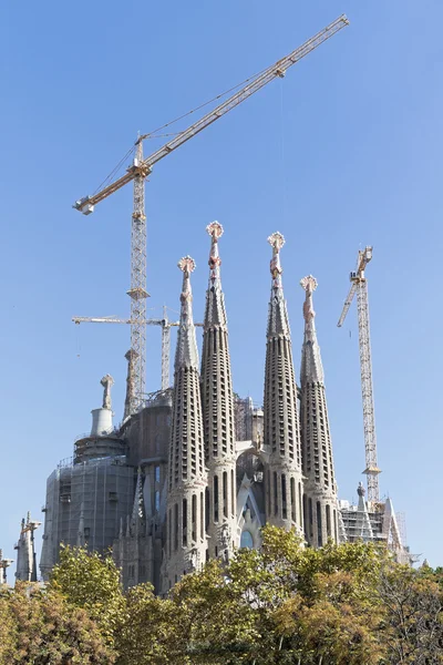 Базиліка ла Sagrada Familia в Барселоні — стокове фото