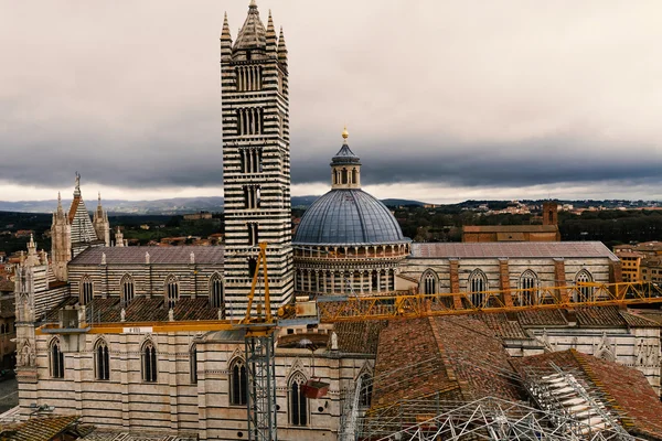 Tetőtéri nézetet, Siena, Olaszország — Stock Fotó